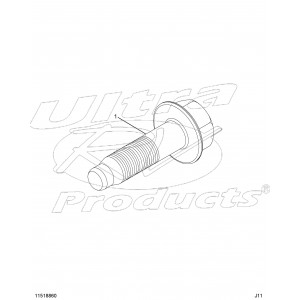 11547135 - Exhaust Manifold Bolt to Head (4.8L / 6.0L)